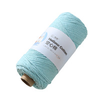 Fil à crocheter en coton creux D&D 16S 1 rouleau 2mm 180g, épaisseur moyenne, pour vêtements, tricot manuel, sacs, perlage, fabrication de poupées