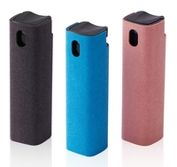 Solution de nettoyage 2-en-1 : spray nettoyant et chiffon en microfibre pour téléphone, ordinateur portable, iPad, téléviseur, moniteur, écran de voiture