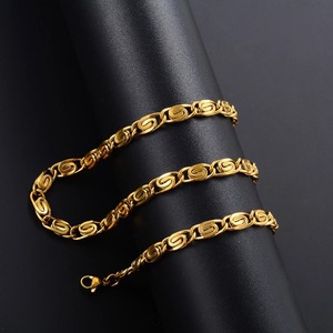Collier Hip Pop en acier inoxydable pour femmes et hommes, chaîne torsadée, collier ras du cou, chaîne trombone, accessoires de bijoux pour le cou - Product Image 2