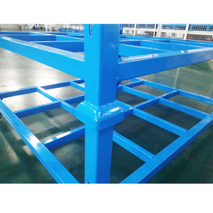 מתכת מתקפלת תעשייתי פלדה מתקפלת מחסן ערימה אחסון מתלה מתקפל בערימה stackable - Product Image 4