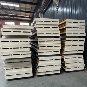 แผงแซนวิชหลังคาโพลียูรีเทนโลหะเป็นมิตรกับสิ่งแวดล้อม60มม. 75มม. 100มม. สำหรับการประชุมเชิงปฏิบัติการภายนอกโรงแรมห้องเย็นห้องนั่งเล่น - Product Image 2