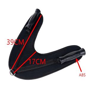 腹部クランチストラップアブエクササイズプルハーネスショルダーストラップベルトナイロンホームバーベルジム機器アクセサリー - Product Image 2