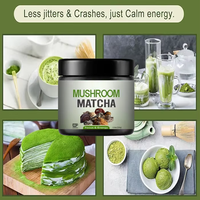 Poudre de café matcha aux champignons Ausreson, marque privée, supplément énergétique et de concentration au collagène, poudre de matcha aux champignons biologiques Lion's Mane