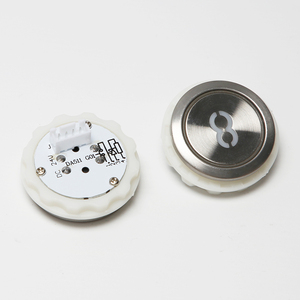 Botón Redondo de Acero Inoxidable con LED <span class=keywords><strong>para</strong></span> Elevador DA511G01 DA180 MTD511G01, Repuesto <span class=keywords><strong>para</strong></span> Elevadores Mitsubishi - Product Image 2