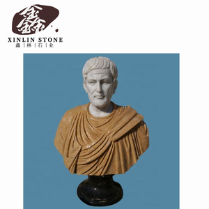 Anelli in pietra scolpita famoso marmo a grandezza naturale antico filosofo busto in pietra <span class=keywords><strong>giardino</strong></span> intaglio personalizzato 1.2m 1.5m 1.8m 2m - Product Image 1