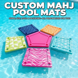 Tapete de Mahjong con Borde Festoneado, Logotipo Personalizado, Mesa Flotante, Fiesta de Verano, <span class=keywords><strong>Casino</strong></span>, Póker, Juegos de Azar, Instalaciones de Entretenimiento Acuático - Product Image 3