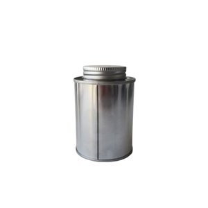 Custom Offset Printed Tin Can with Brush Lid Glue for Chemical Use Tinplate Material Lacquered Finish