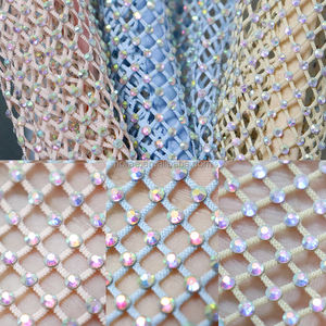 V156 Ultimi Abiti Mini con Diamanti per Feste in Discoteca per Ragazze Giovani Abito in Rete con Strass per Serate - Product Image 2