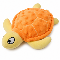 Jouet à mâcher pour chien Kinghon en peluche en forme de tortue, avec sonnette, texture douce à bulles, jouet interactif pour chiots
