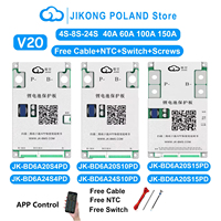 JKBMS JK-BD6A24S6PD Smart BMS 8S-24S 60A 0.6A Active Balance LiFePO4 Li-ion LTO Terminal Sekrup OEM