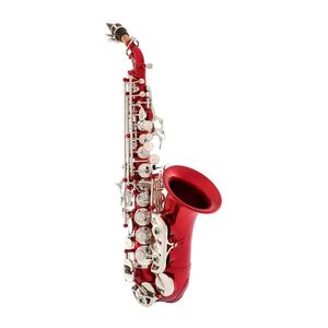 Saxophone soprano SEASOUND OEM JYSS100DRDN avec clés en nickel rouge et option <span class=keywords><strong>de</strong></span> sonorité BB à cloche incurvée - Product Image 3