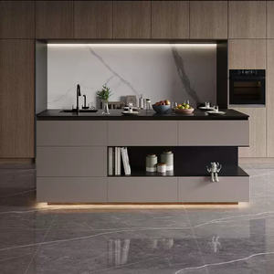 Cucina <span class=keywords><strong>isola</strong></span> con ripiani da cucina su misura con ripiani aperti - Product Image 2