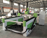 Máquina enrutadora CNC para tallado de piedra de madera de 5 ejes, máquina de talla de madera 1325 para alivio de espuma de madera