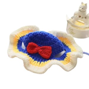 Gorro de punto de rana de dibujos animados para gatos y perros, accesorio de cabeza para mascotas, disfraz de primavera y verano, para una máxima comodidad y estilo. - Product Image 4