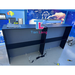 Marco de aluminio SEG de 5 pies de alta calidad, mostrador LED, tela de podio, mesa de exhibición de Feria Comercial retroiluminada, exposiciones de marca llamativas - Product Image 2