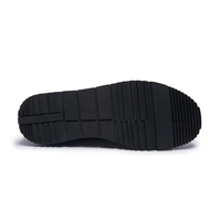 Chaussures de skateboard personnalisées, chaussures de sport plates de couleur noire, baskets en cuir décontractées pour hommes
