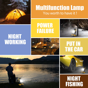 Projecteur <span class=keywords><strong>de</strong></span> terrain sportif haute puissance rechargeable, lampe <span class=keywords><strong>de</strong></span> <span class=keywords><strong>travail</strong></span> haute intensité, éclairage d'urgence pour camping, aventure, pique-nique en extérieur - Product Image 5