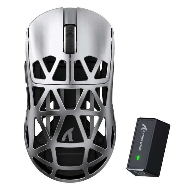 ATTACK SHARK R2 Magnesium Alloy Wireless Gaming Mouse 45g Superlight PAW3950 42000 DPI 8000Hz Polling Rate Tri-mode Gamer Mouse