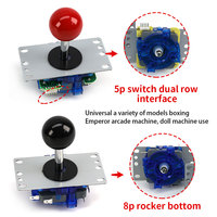Manette de jeu d'arcade double jeu de haute qualité 5P/8P Jack Rocker Handle VGA DX Box Boxing King