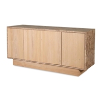 Table console en bois au design classique moderne, gain de place, avec 4 portes, pour le bureau à domicile et le salon