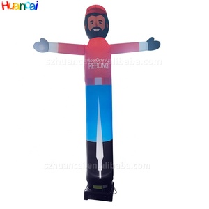 Populaire Lucht Danser Camouflage Opblaasbare Buis Man Restaurant Reclame Zwaaien Welkom Opblaasbare Mascotte Fabriek Directe Verkoop - Product Image 4