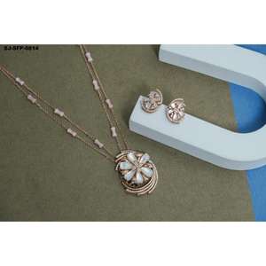Flower <b>Necklace</b> and earrings <b>Set</b> In bulk price designer Wholesale Collection Price Beautiful design Best High Quality - Product Image 1