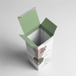 Boîte d'emballage cosmétique en papier couleur à rabat, personnalisée avec logo, écologique, pour produits de beauté, vente en gros à bas prix - Product Image 1