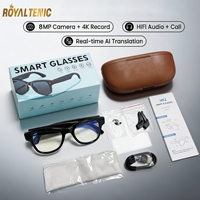 Lunettes Intelligentes de Traduction IA 2026 M02 avec Caméra 8MP, Reconnaissance Automatique, Transfert Wi-Fi, Appel Vocal Bluetooth, Lunettes de Soleil Intelligentes