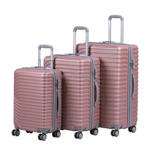 Ensemble de bagages personnalisé OEM 3 pièces, ensemble de valises de voyage en ABS, ensemble de valises de voyage à coque rigide avec roulettes universelles - Product Image 3