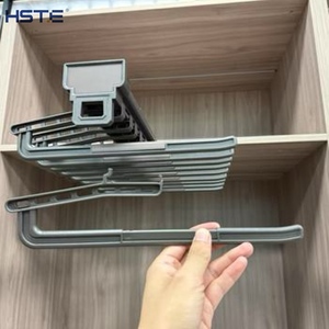 מתלה מכנסיים מודולרי ממתכת, דגם HSTE ST-Y08, מובנה בארון, התקנה עליונה, ידידותי לסביבה, במלאי, לחדר שינה - Product Image 2