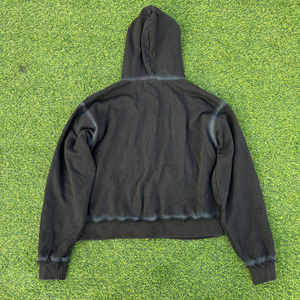 Custom Street Style Embroidery <b>Applique</b> Patch High Quality Vintage Boxy Wash Zip Up Hoodie - Product Image 6