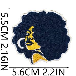 热卖新款蓝色1920 1922德尔塔西格玛 θ 黑色女孩联谊会主题刺绣补丁铁 - Product Image 2