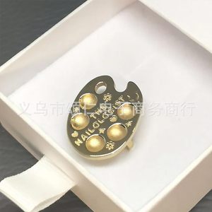 Paleta de manicura para uñas, anillo de aluminio dorado ovalado en forma de U, 5 piezas, plantilla para diseño de uñas - Product Image 2