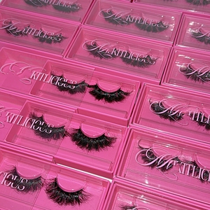 Fluffy <strong>Mink</strong> Strip <strong>Lashes</strong> with Luxury Eyelash Packaging 3d 25mm 20mm Wholesale Eyelashes - Product Image 1