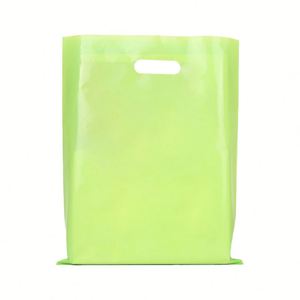 Custom Print Gold Die Cut Recyclable Plastic Tote <b>Bags</b> 10x18 9x13 LDPE Logo Printing for <b>Clothing</b> Fur China Wholesale A4 Size - Product Image 1