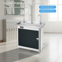 Distributeur d'eau sur pied en acier inoxydable pour usage commercial, intérieur/extérieur, filtration 5 étapes, réservoir d'eau froide 5L