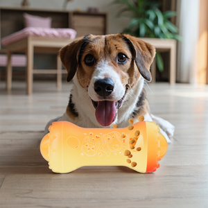 Sevimli İnteraktif Döner Ödül Dağıtıcılı Çevre Dostu Plastik Evcil Hayvan Çiğneme Oyuncağı Ayarlanabilir Mama Bulmaca Topu Yavaş Besleyici Kediler Köpekler - Product Image 6