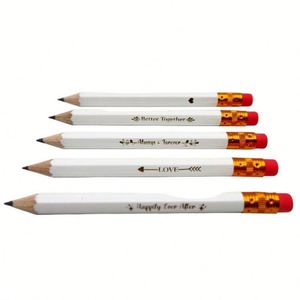 Mini crayons de golf courts à mine noire, lot de 5, non toxiques, HB, pour enfants, vente en gros, école/cadeau - Product Image 1