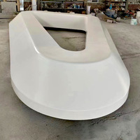 Siège pot de fleurs circulaire moderne, jardinière d'extérieur, mobilier public, fauteuil inclinable en fibre de verre pour centre commercial, chaise d'attente publique de jardin