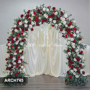 DKB Artificial Silk Wedding Arch Decorations-High Quality U-Shaped Customizable Size Durable <b>Flower</b> Arch for Weddings & Events - Product Image 3