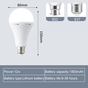 Rechargeable Plastic <strong>Emergency</strong> Bulb E27 B22 10W LED IP33 2H <strong>Emergency</strong> <strong>Light</strong> for Home &amp; Camping - Product Image 6