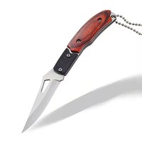 Couteaux de survie pour le camping, en acier carbone forgé à la main, mini couteaux pliants portables, outil d'extérieur, bois, stock direct usine