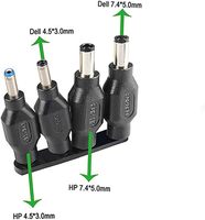 38 Uds Universal Laptop DC adaptador de corriente puntas 5,5mm X 2,1mm DC AC adaptador de corriente Kits conector para fuente de alimentación enchufe Jack Sets