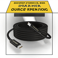 Mengweima USB3.2 Gen2 20Gbps Cable de datos de carga rápida de aleación de aluminio PD100Watt 5A Chaqueta de nailon con protección trenzada para cámara