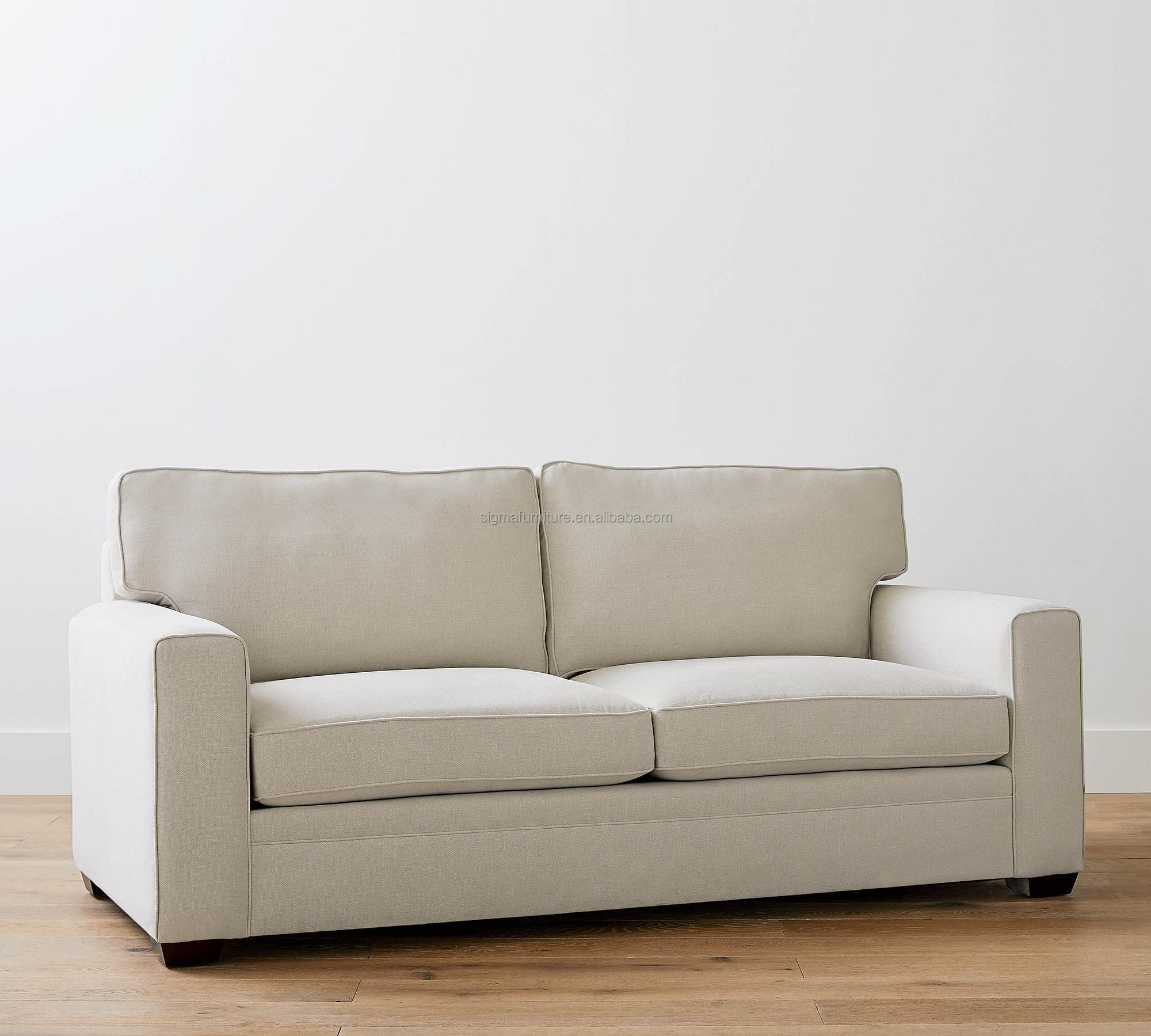 High quality modern customize upholster modern rectangle square armchair love seat sofa