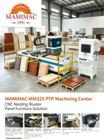 Centre d'usinage CNC pour le bois MM325 PTP avec table à vide, machine de perçage et de fraisage pour meubles en panneaux, MDF et contreplaqué