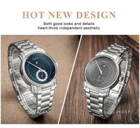 Montre professionnelle personnalisée avec logo, mouvement automatique, boîtier en acier inoxydable 39 mm, résistance à l'eau 5 ATM, montre de business pour homme