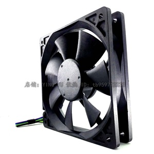 Ventilateur de refroidissement pour boîtier d'ordinateur Delta AFB1212SH 120x120x25mm 12V DC avec contrôle de vitesse PWM et double roulement à billes - Product Image 2