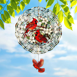 Molinillo de Viento Metálico 3D para Jardín, Decoración Exterior, 12 Pulgadas, Molinillos de Viento con Forma de Pájaro, Escultura de Viento de Acero Inoxidable, Regalos para Mamá y Abuela - Product Image 1