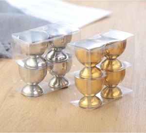 ที่วางแก้วทรงกลมทำจากสเตนเลสสตีล4ชิ้น/แพ็คถาดใส่<span class=keywords><strong>ไข่</strong></span><span class=keywords><strong>ต้ม</strong></span>แบบแข็งที่วาง<span class=keywords><strong>ไข่</strong></span>ฐานกลมสำหรับโรงแรม - Product Image 4